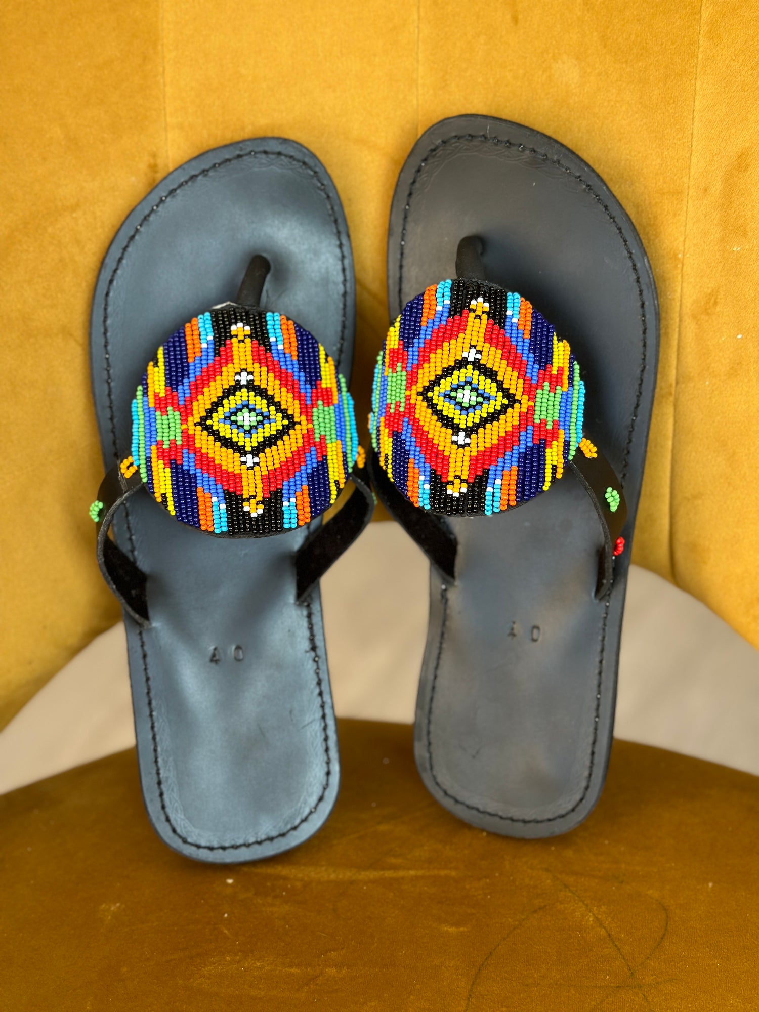 Masai Beaded Sandals