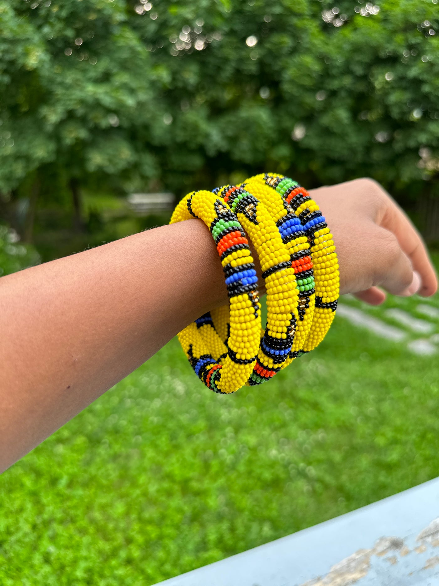 Masai handmade beaded bracelets